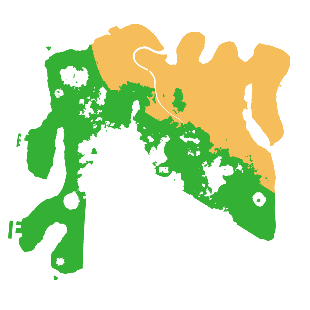 Biome Rust Map: Procedural Map, Size: 3500, Seed: 1843214320