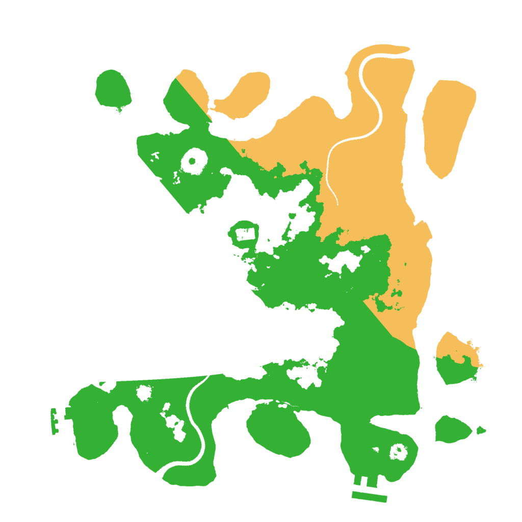 Biome Rust Map: Procedural Map, Size: 3000, Seed: 283801718