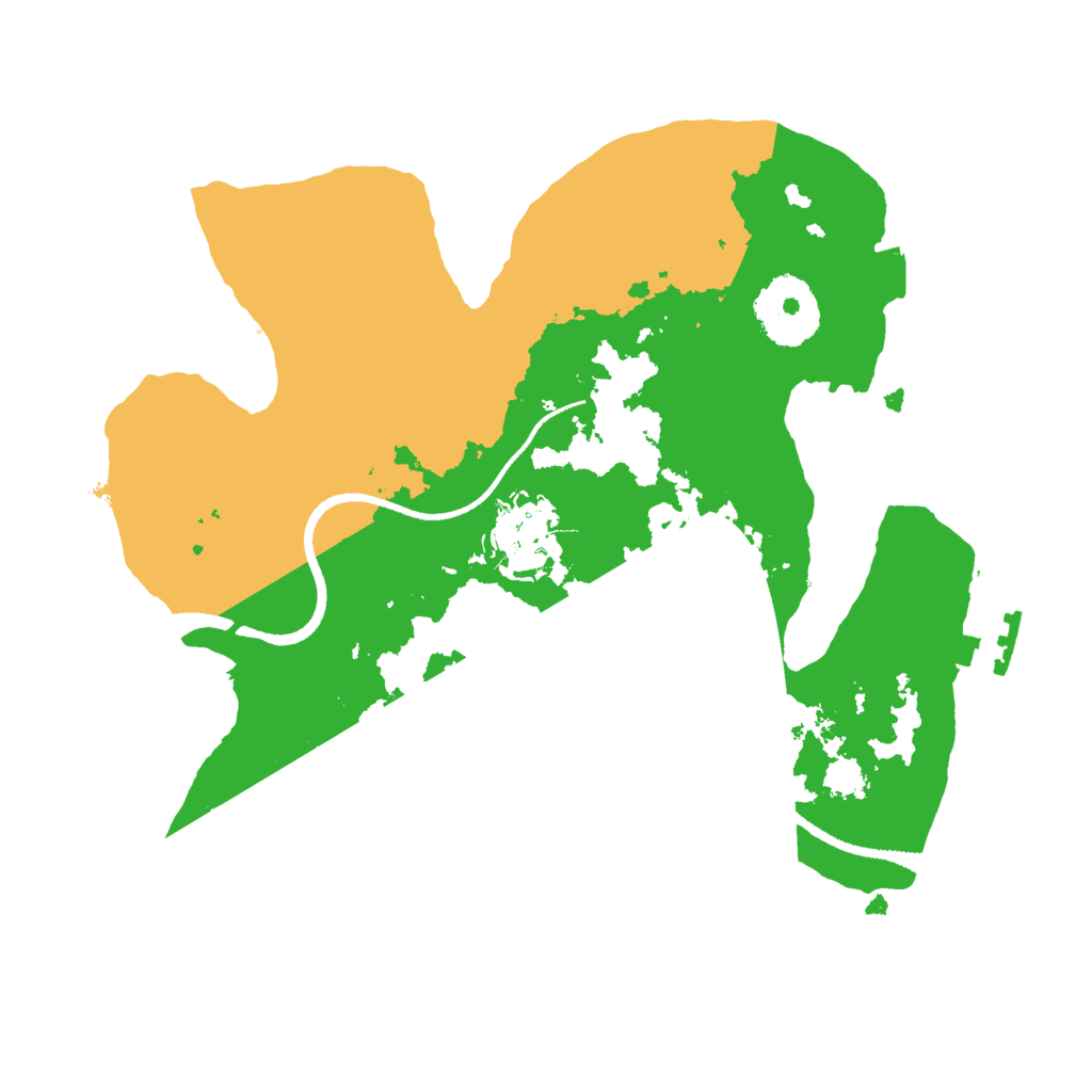 Biome Rust Map: Procedural Map, Size: 2500, Seed: 907200962