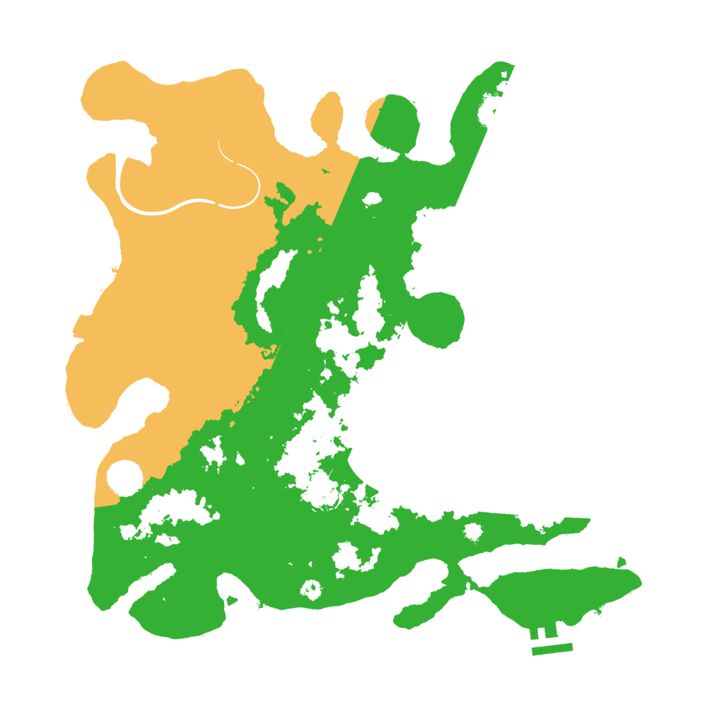 Biome Rust Map: Procedural Map, Size: 3500, Seed: 43634636