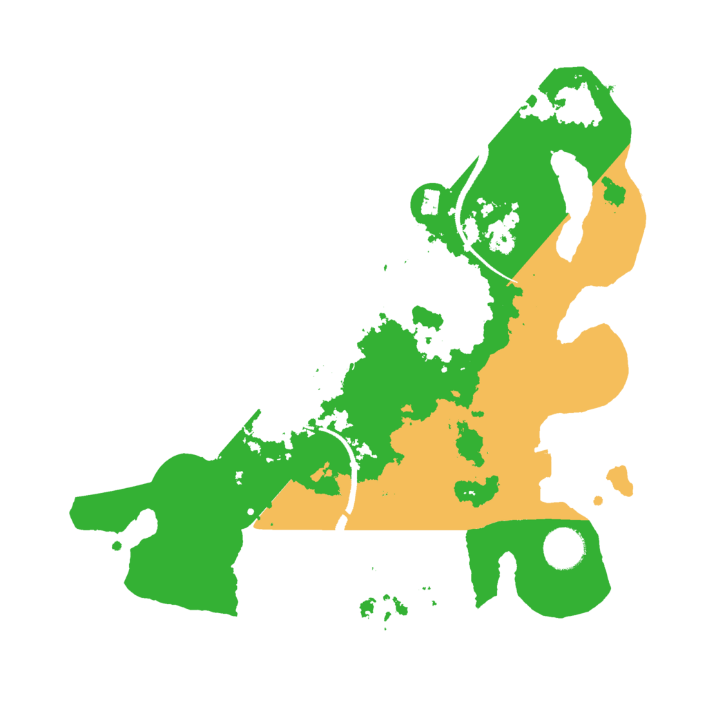 Biome Rust Map: Procedural Map, Size: 3000, Seed: 2096605259