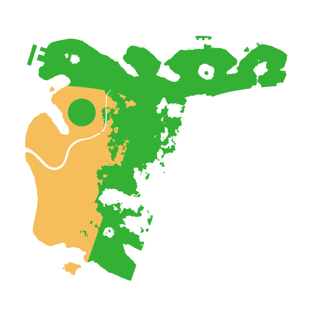 Biome Rust Map: Procedural Map, Size: 3000, Seed: 25239