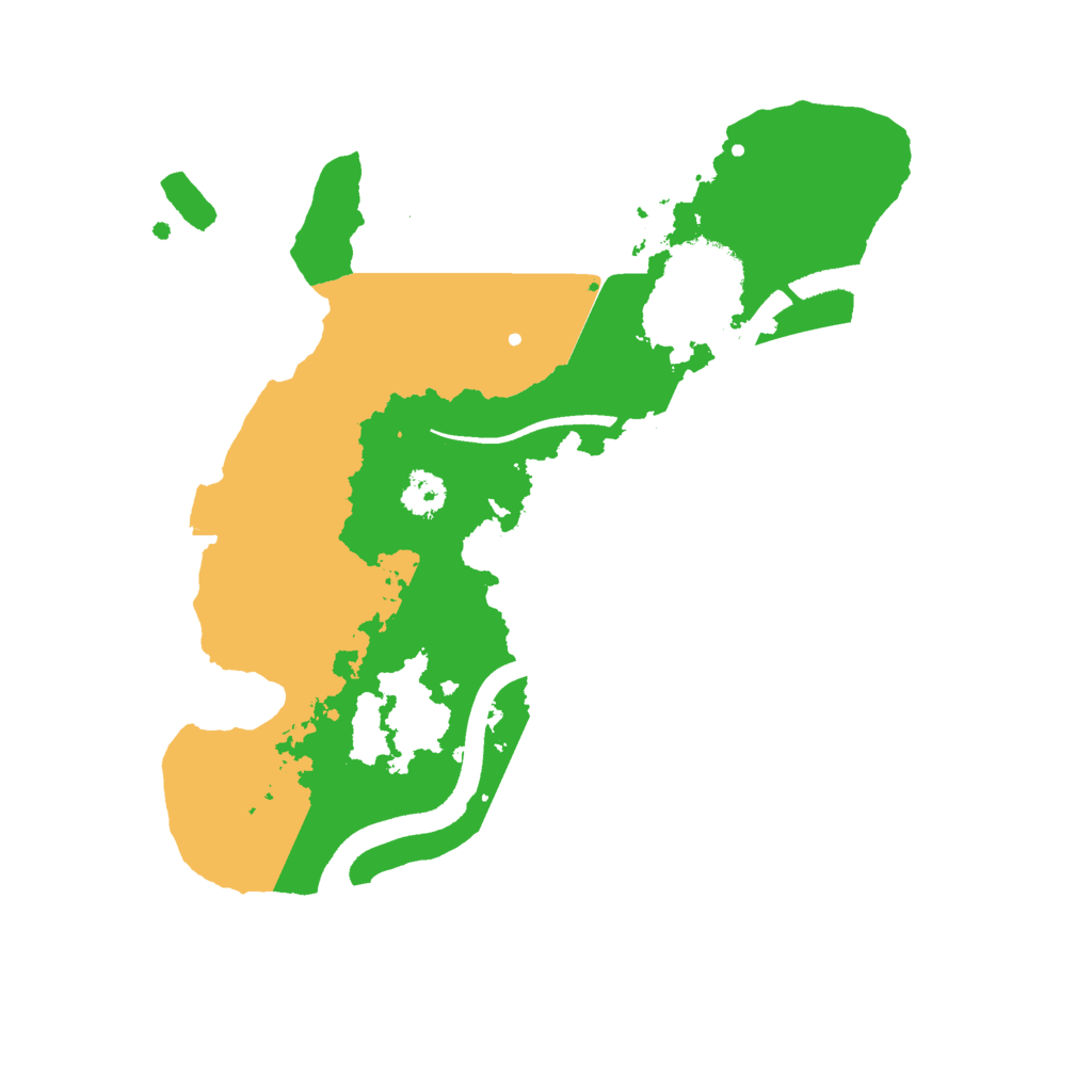 Biome Rust Map: Procedural Map, Size: 2500, Seed: 458686420