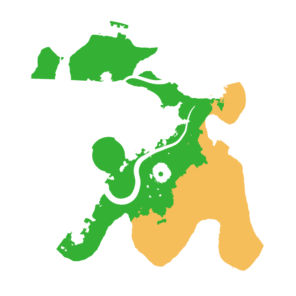 Biome Rust Map: Procedural Map, Size: 2400, Seed: 1826796988