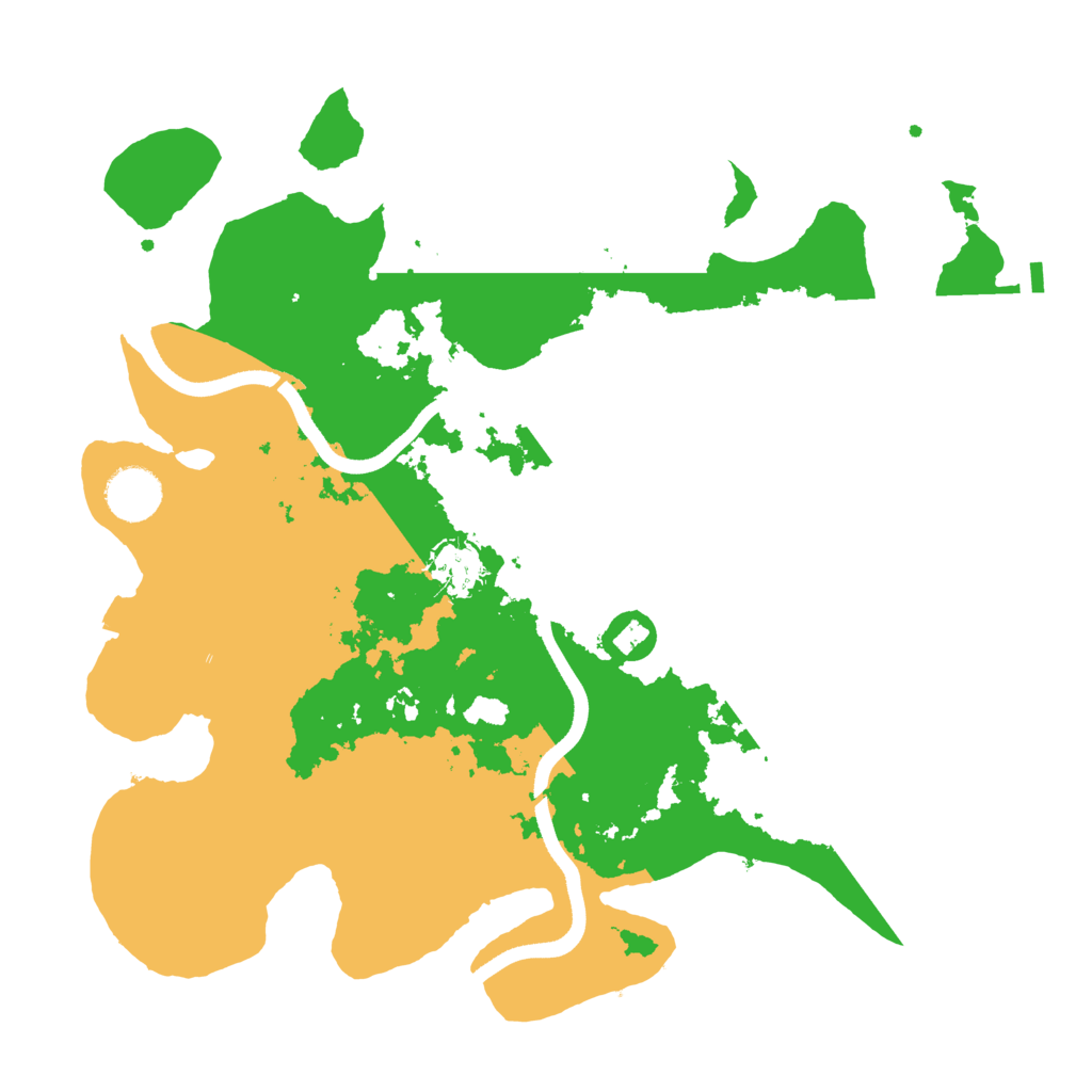 Biome Rust Map: Procedural Map, Size: 3500, Seed: 557517598