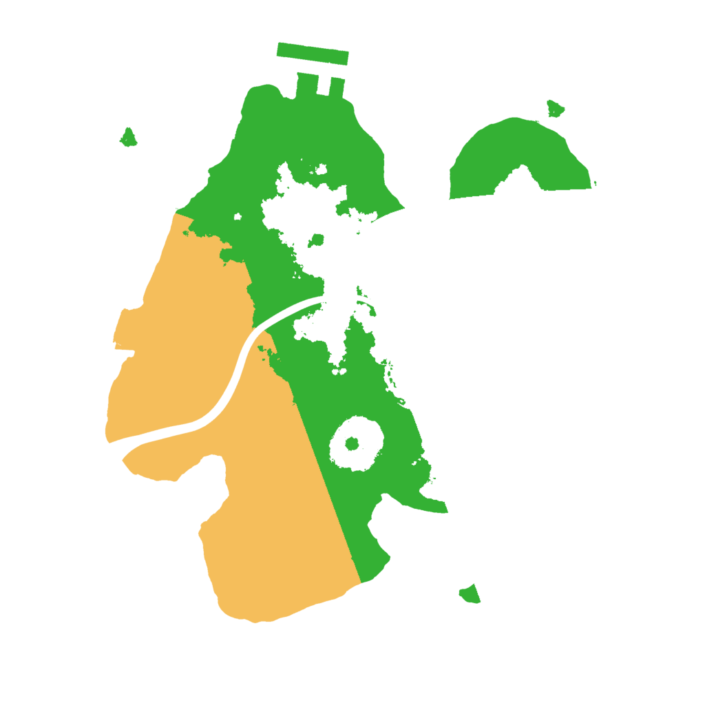 Biome Rust Map: Procedural Map, Size: 2000, Seed: 1288555942