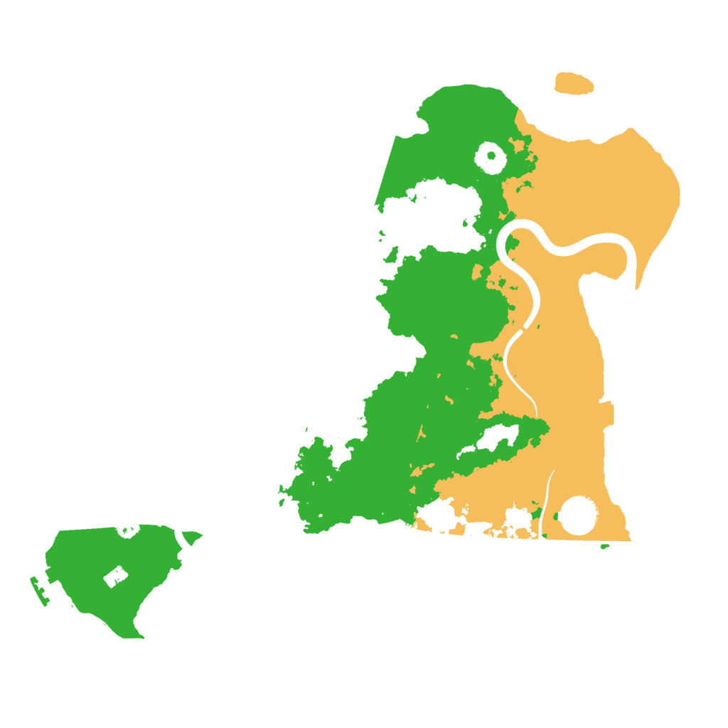 Biome Rust Map: Procedural Map, Size: 3500, Seed: 11209797