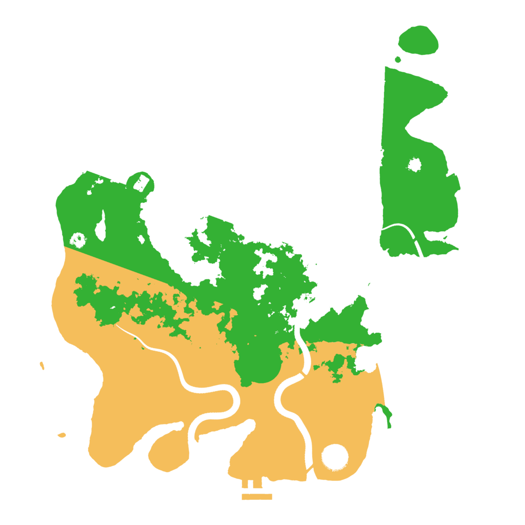 Biome Rust Map: Procedural Map, Size: 3500, Seed: 890141836
