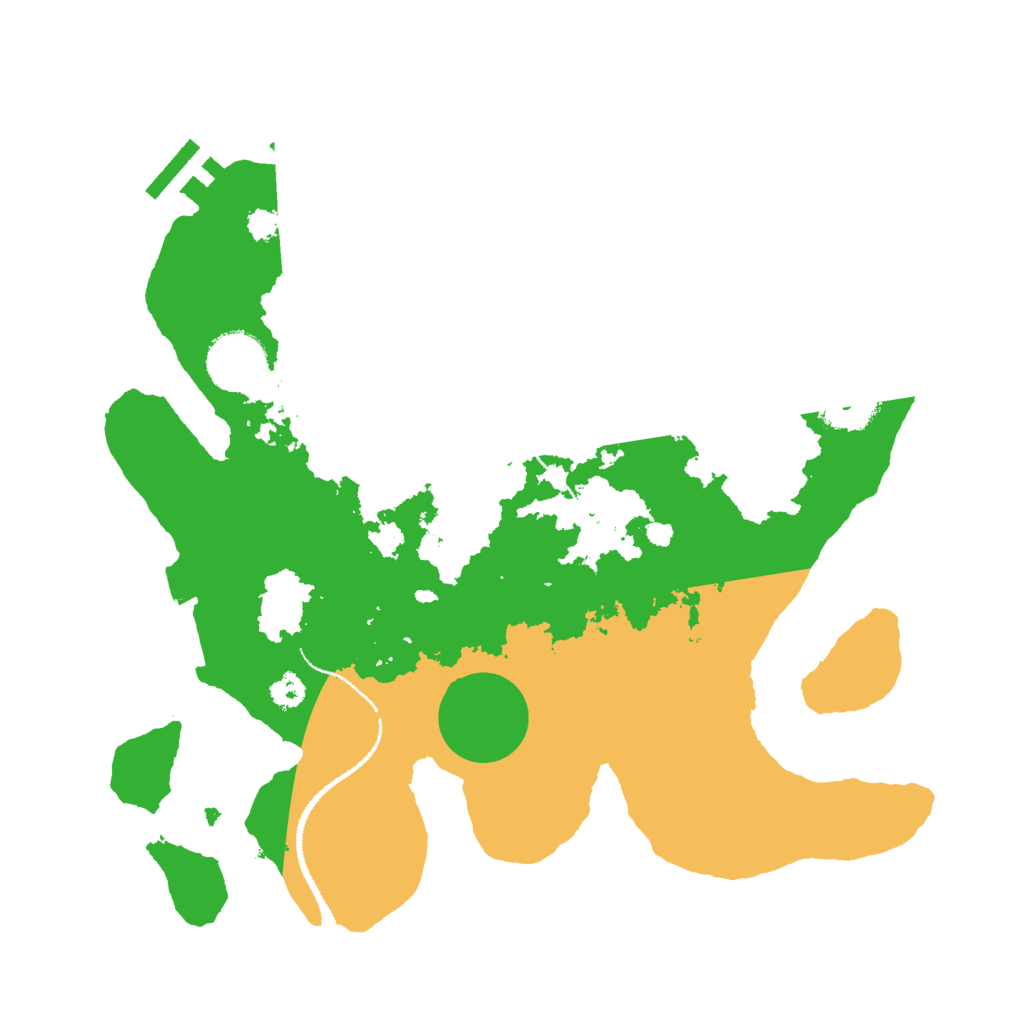 Biome Rust Map: Procedural Map, Size: 3000, Seed: 80257