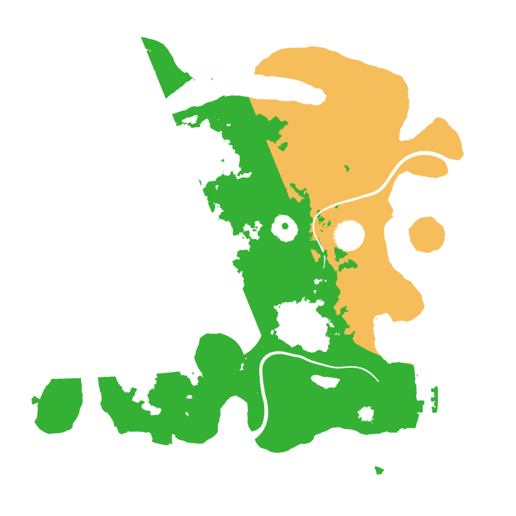 Biome Rust Map: Procedural Map, Size: 3000, Seed: 91838647