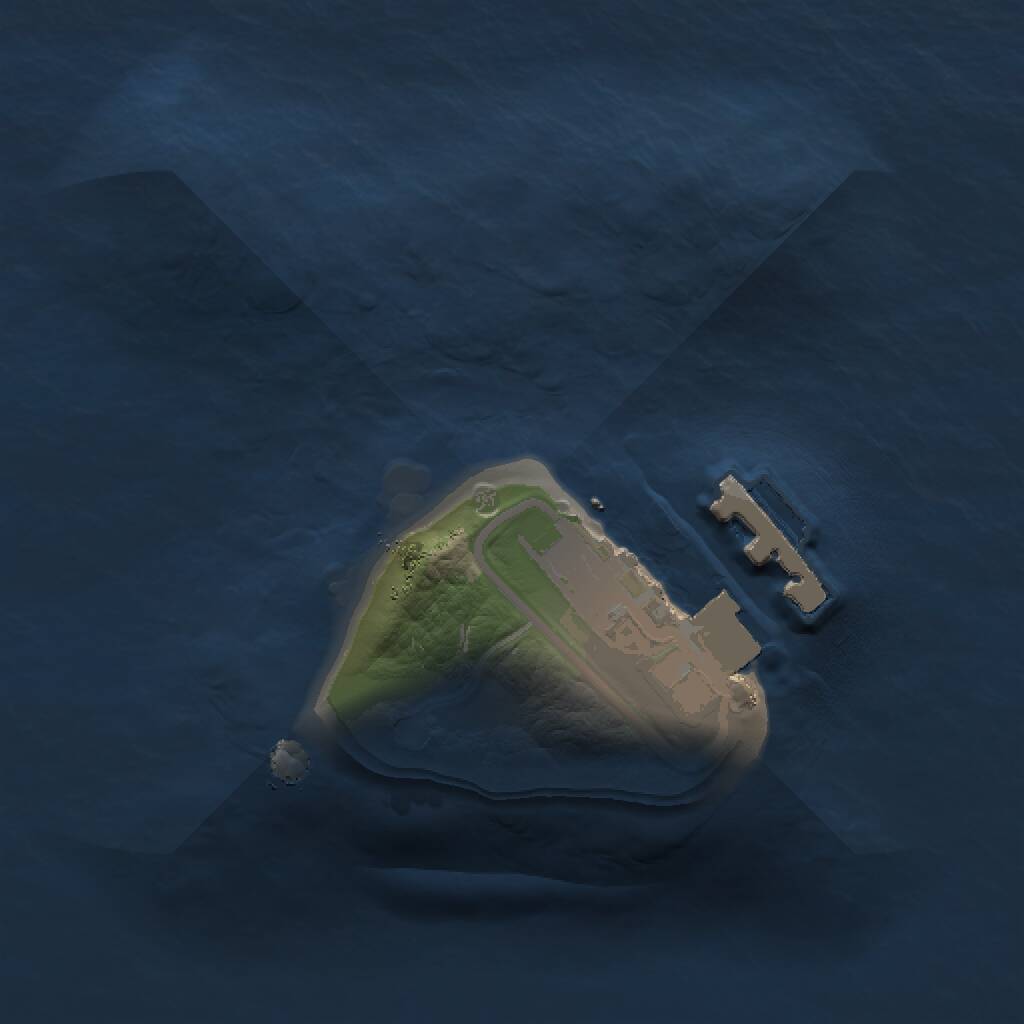 Rust Map: Procedural Map, Size: 1000, Seed: 760357652, 2 Monuments