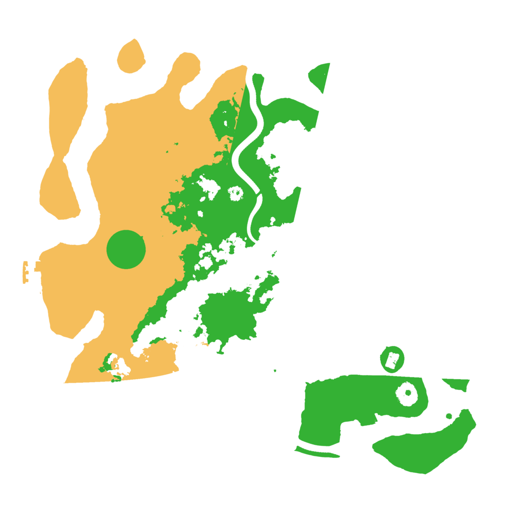 Biome Rust Map: Procedural Map, Size: 3500, Seed: 350913601