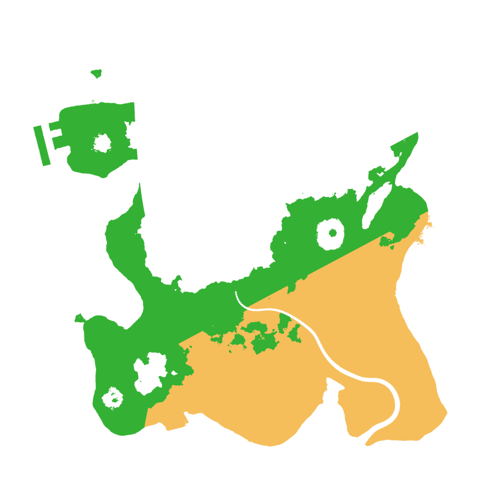 Biome Rust Map: Procedural Map, Size: 2500, Seed: 33898646