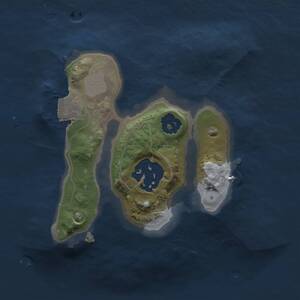 Thumbnail Rust Map: Procedural Map, Size: 1500, Seed: 1916157489, 2 Monuments