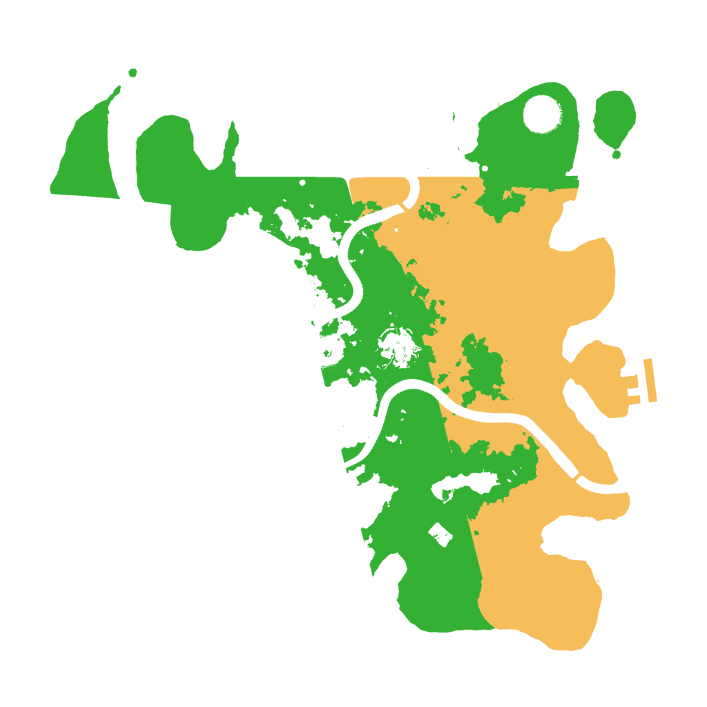 Biome Rust Map: Procedural Map, Size: 3300, Seed: 62152396