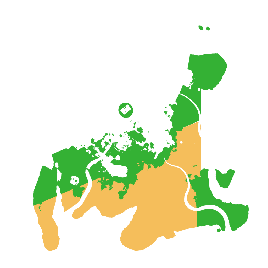 Biome Rust Map: Procedural Map, Size: 3000, Seed: 1224538874