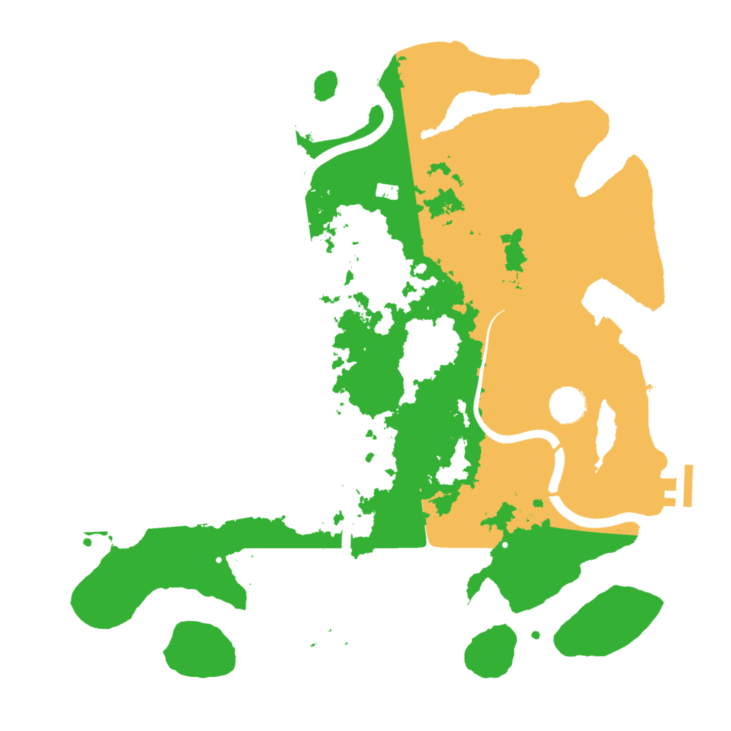 Biome Rust Map: Procedural Map, Size: 3500, Seed: 76719489