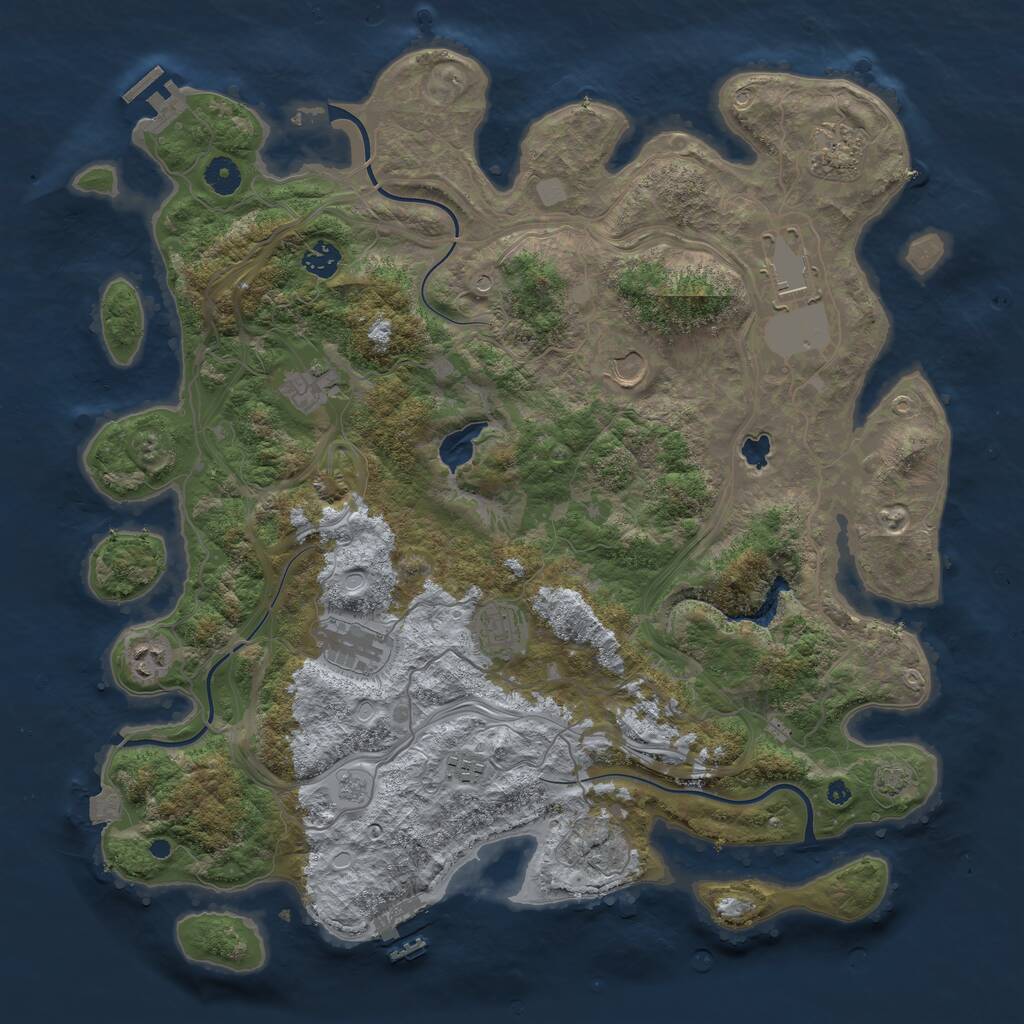 Rust Map: Procedural Map, Size: 4250, Seed: 785646, 15 Monuments