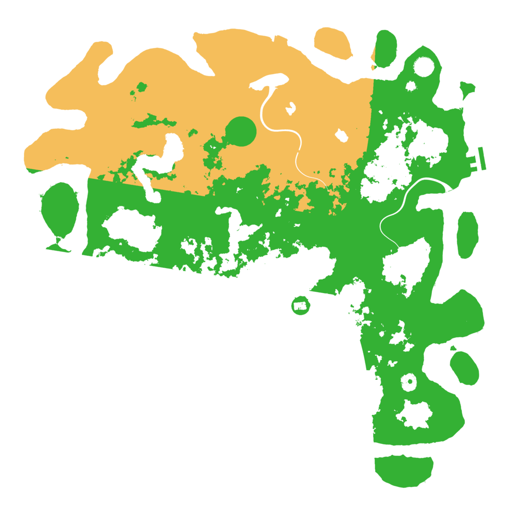 Biome Rust Map: Procedural Map, Size: 4500, Seed: 124325432