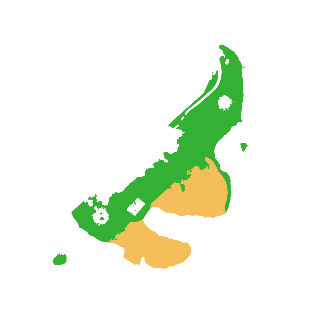 Biome Rust Map: Procedural Map, Size: 2000, Seed: 971360476