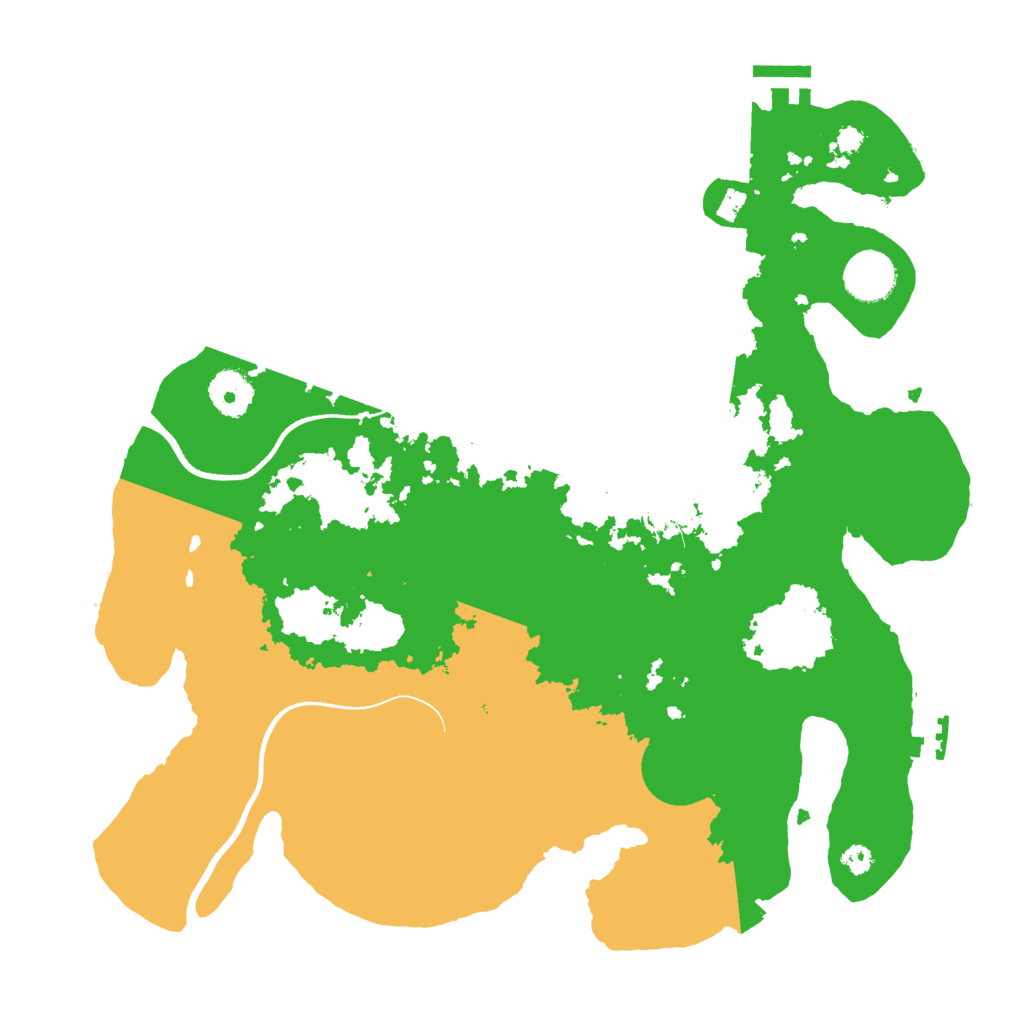 Biome Rust Map: Procedural Map, Size: 3500, Seed: 1346302173