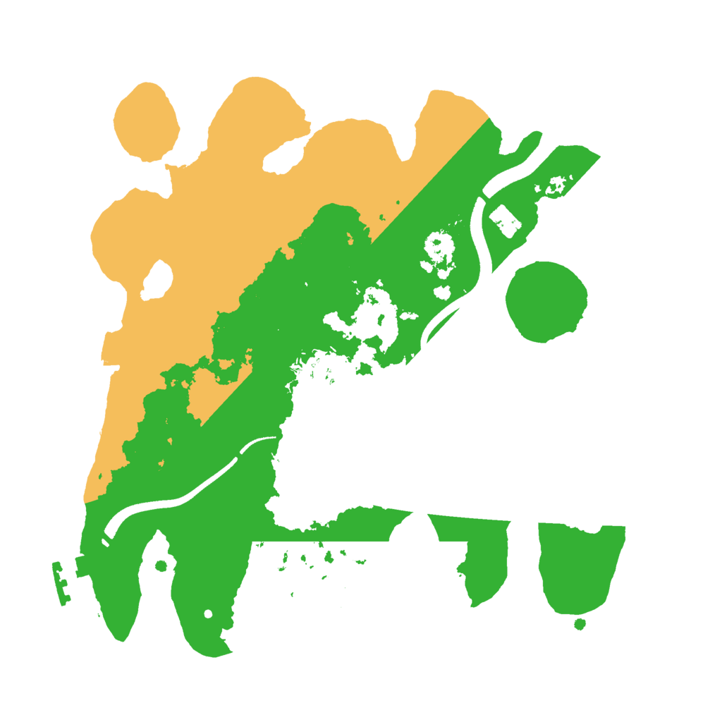 Biome Rust Map: Procedural Map, Size: 2500, Seed: 123029578