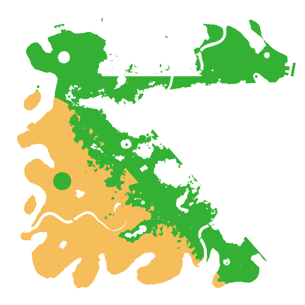 Biome Rust Map: Procedural Map, Size: 4500, Seed: 2503937