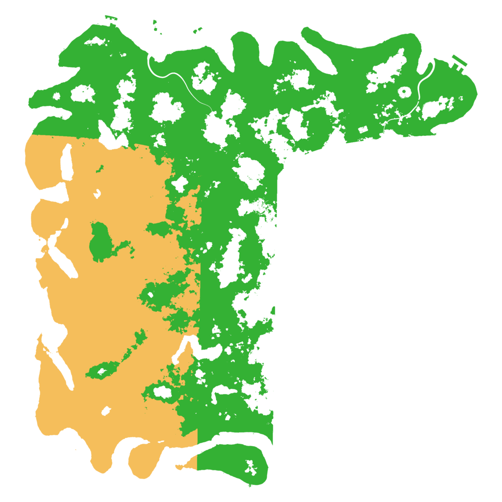 Biome Rust Map: Procedural Map, Size: 6000, Seed: 481982