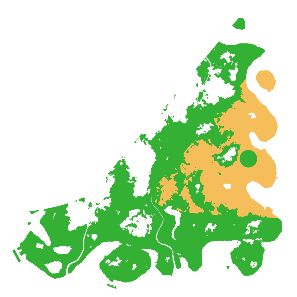 Biome Rust Map: Procedural Map, Size: 4500, Seed: 2345673