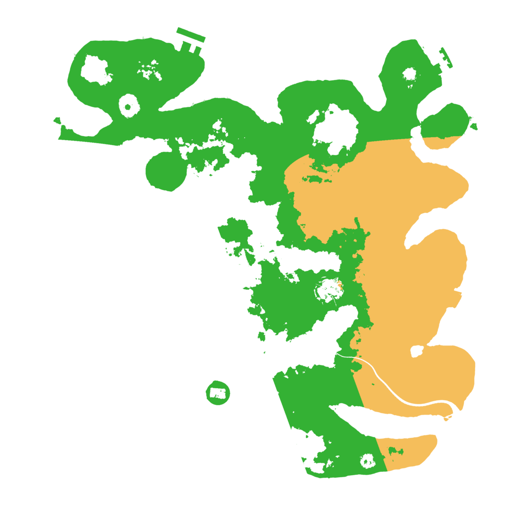 Biome Rust Map: Procedural Map, Size: 3500, Seed: 355414059