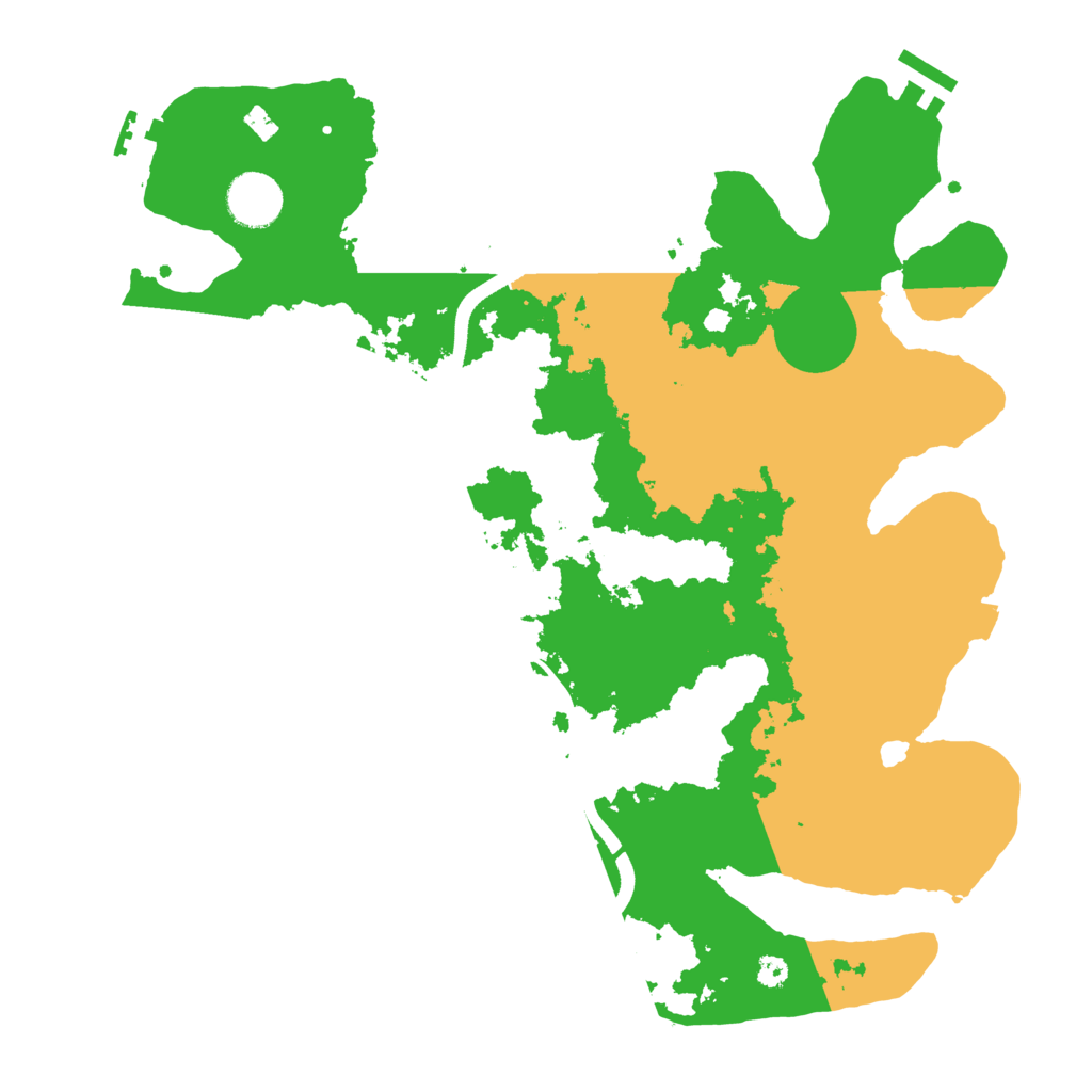 Biome Rust Map: Procedural Map, Size: 3500, Seed: 355414059