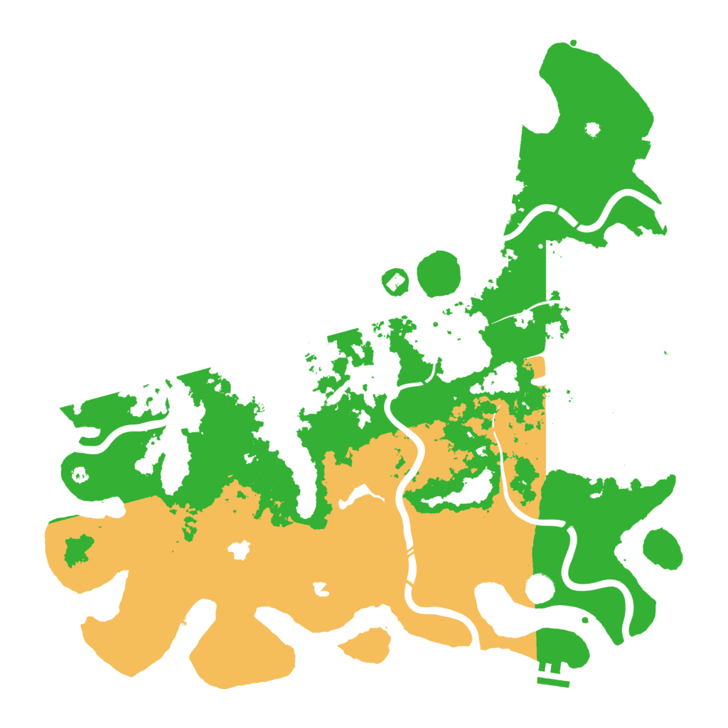Biome Rust Map: Procedural Map, Size: 4500, Seed: 1029484112