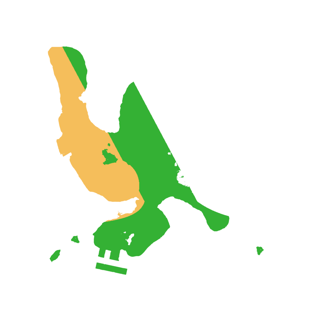 Biome Rust Map: Procedural Map, Size: 2000, Seed: 1509934287