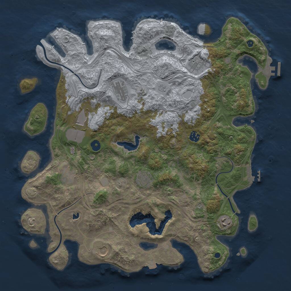 Rust Map: Procedural Map, Size: 4250, Seed: 948232144, 15 Monuments