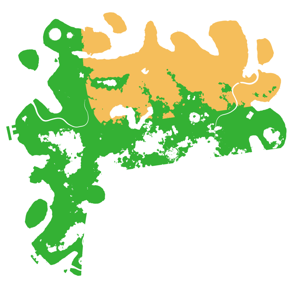 Biome Rust Map: Procedural Map, Size: 4333, Seed: 23012025