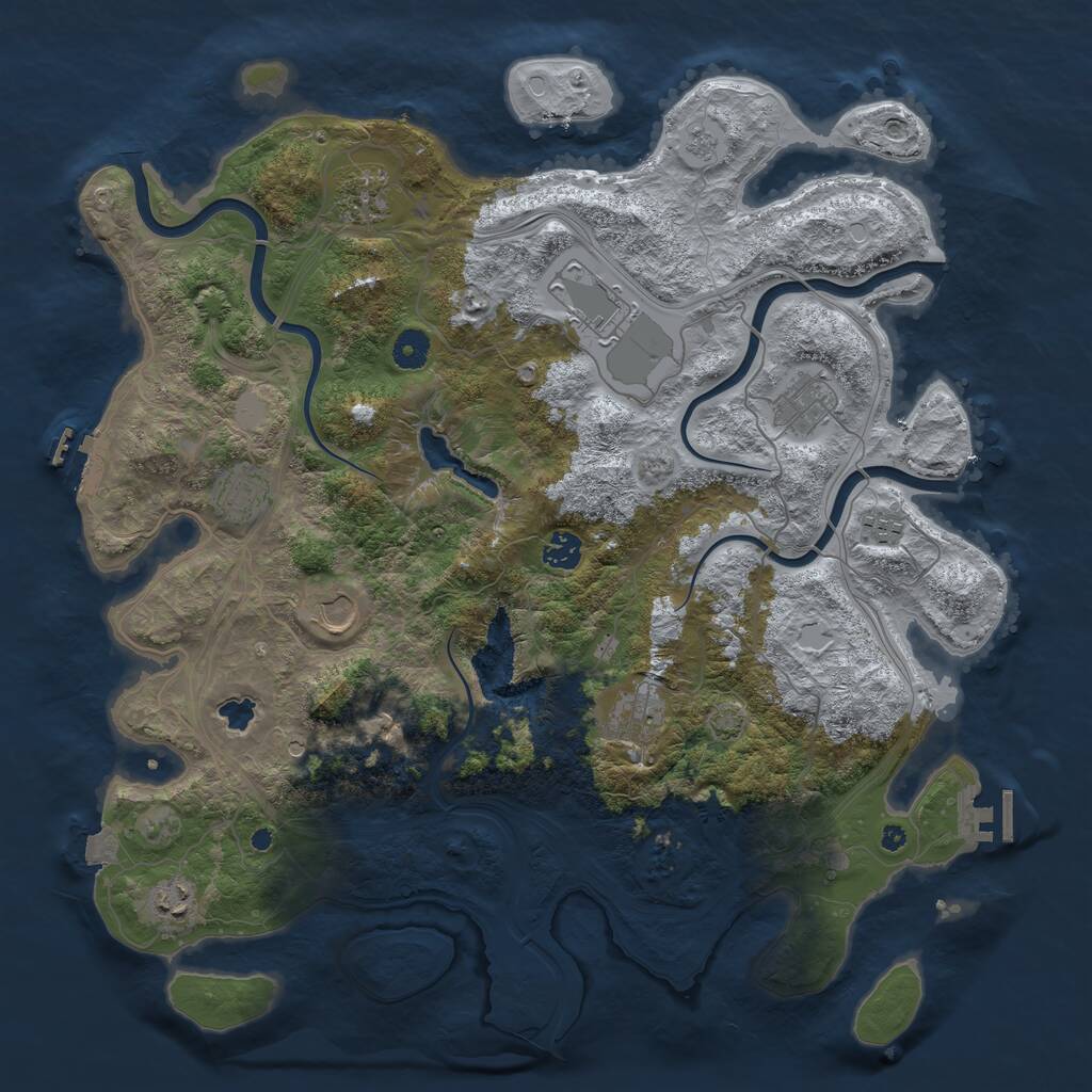 Rust Map: Procedural Map, Size: 4250, Seed: 938023748, 15 Monuments