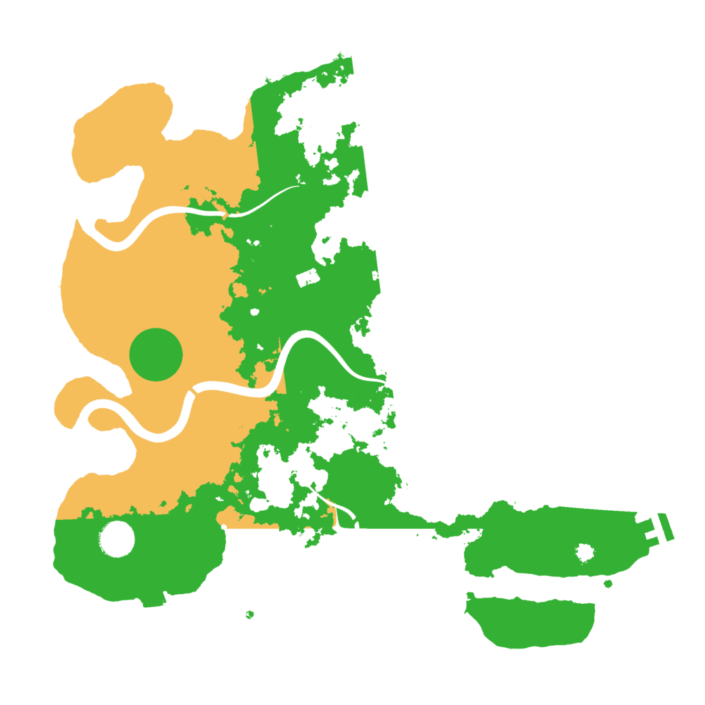 Biome Rust Map: Procedural Map, Size: 3500, Seed: 1566058879