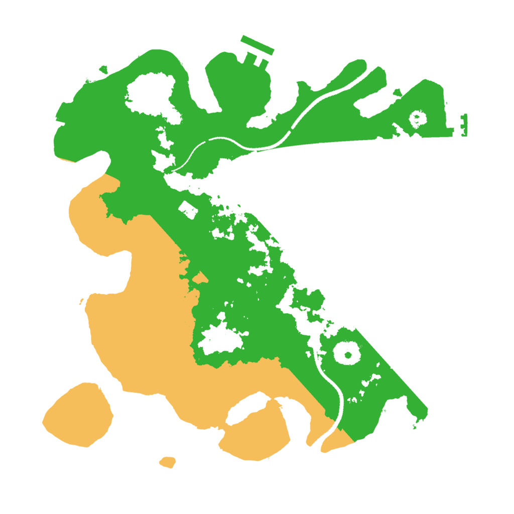 Biome Rust Map: Procedural Map, Size: 3000, Seed: 909090