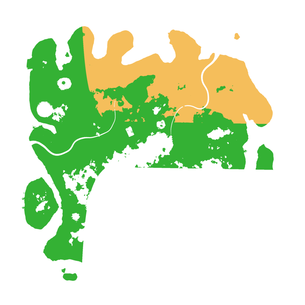 Biome Rust Map: Procedural Map, Size: 3500, Seed: 17854529