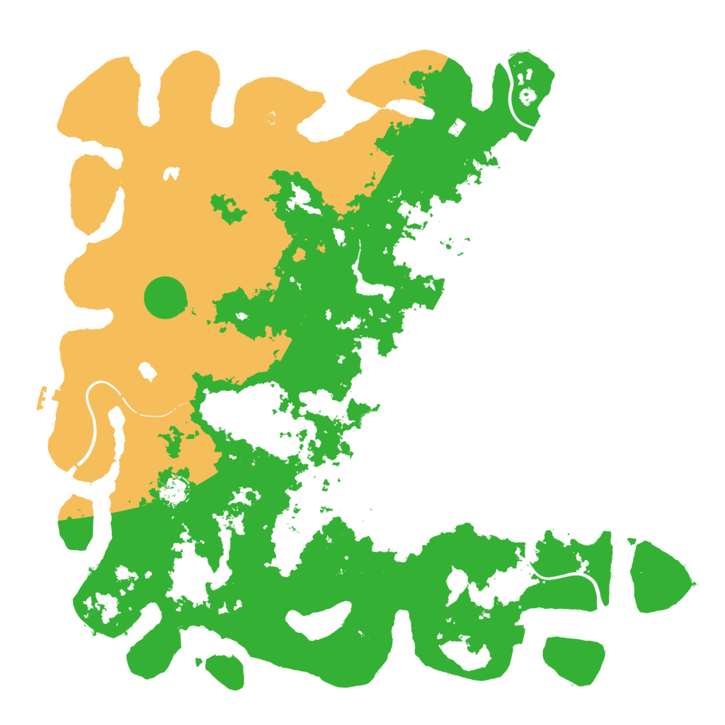 Biome Rust Map: Procedural Map, Size: 4500, Seed: 3669
