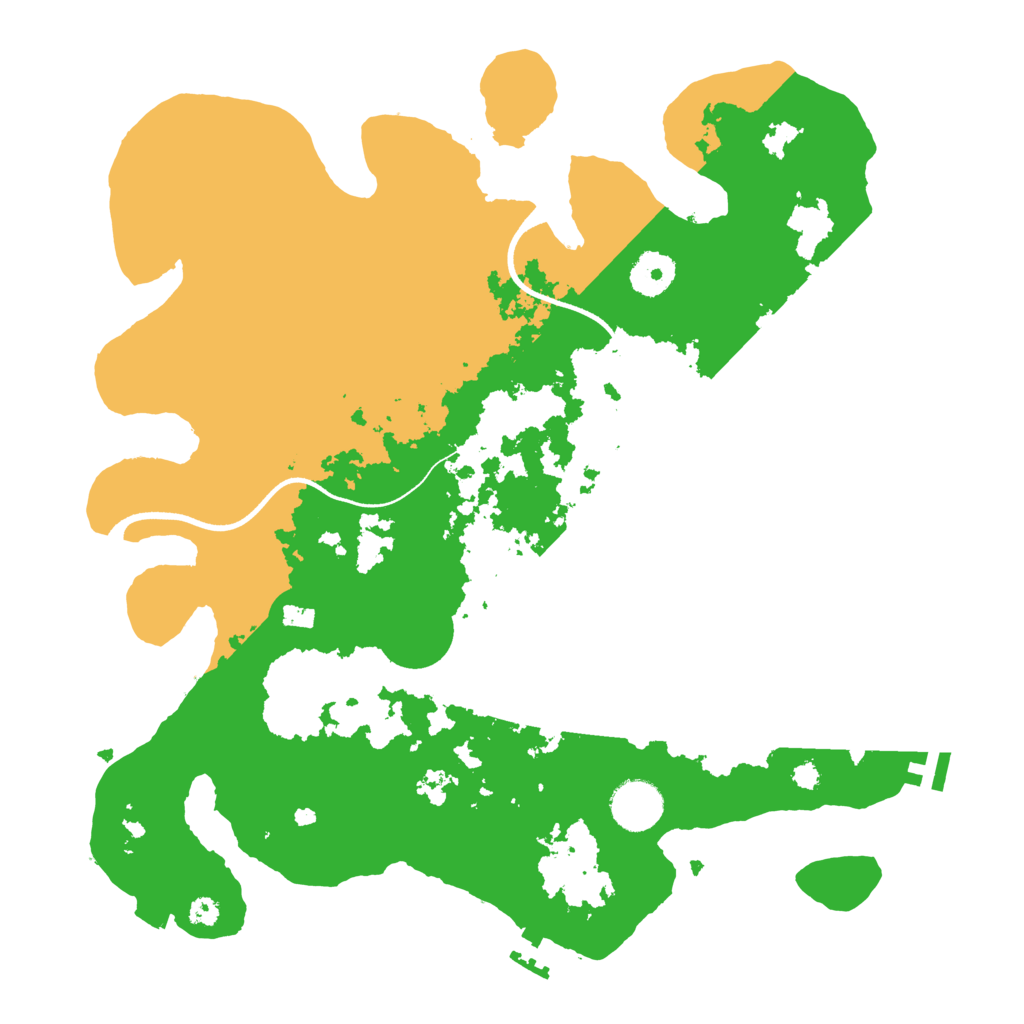 Biome Rust Map: Procedural Map, Size: 3500, Seed: 311919472