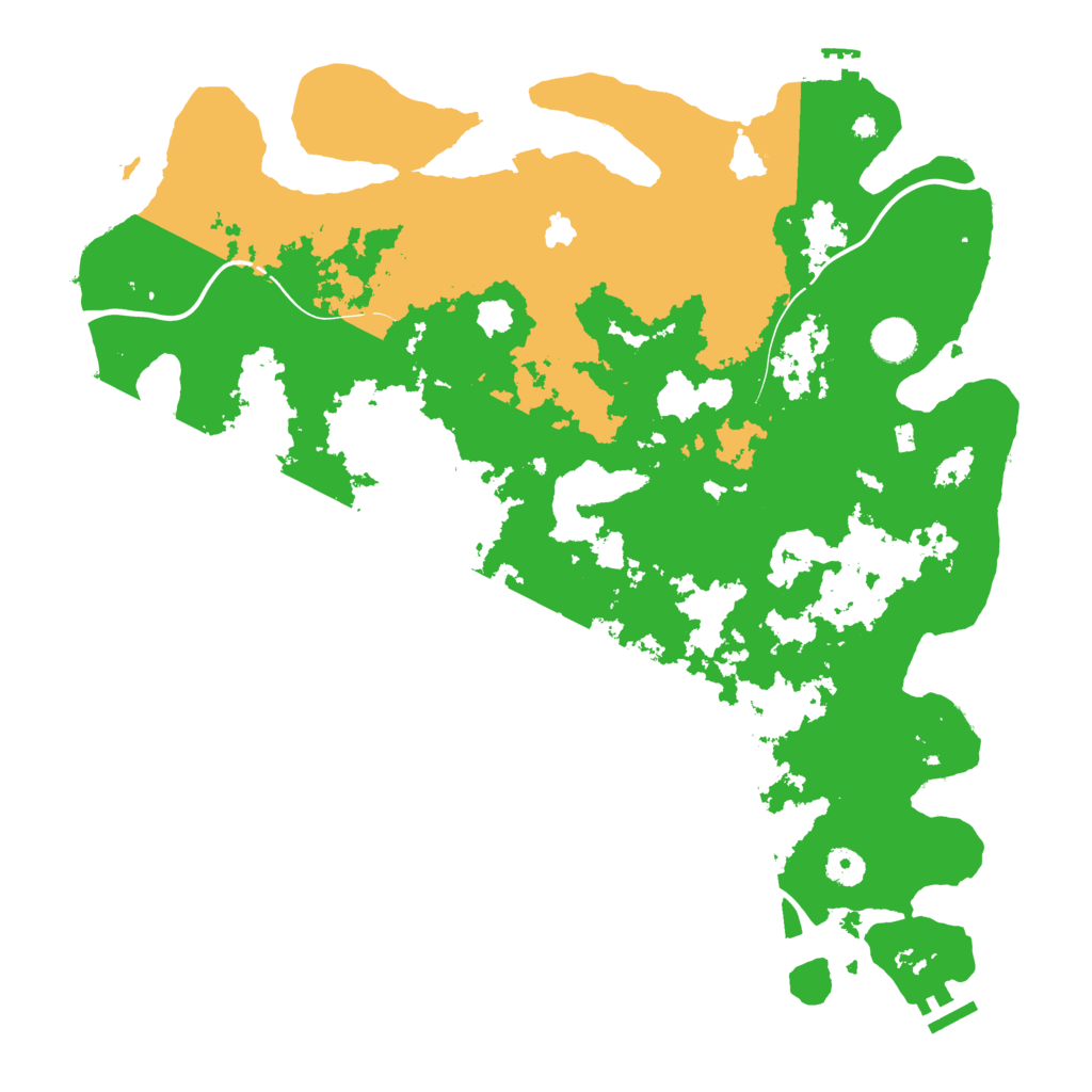 Biome Rust Map: Procedural Map, Size: 4250, Seed: 391079