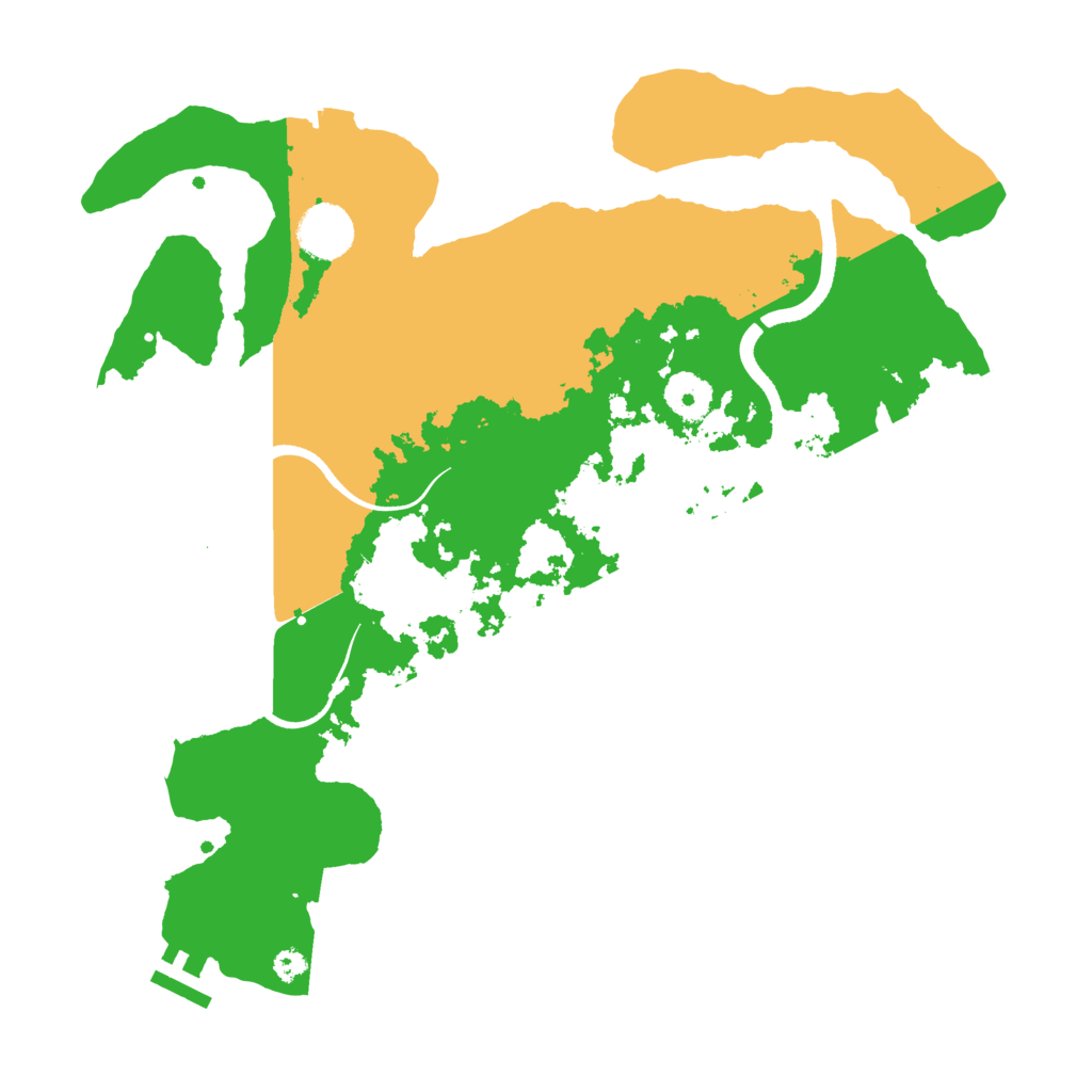 Biome Rust Map: Procedural Map, Size: 3500, Seed: 231946069