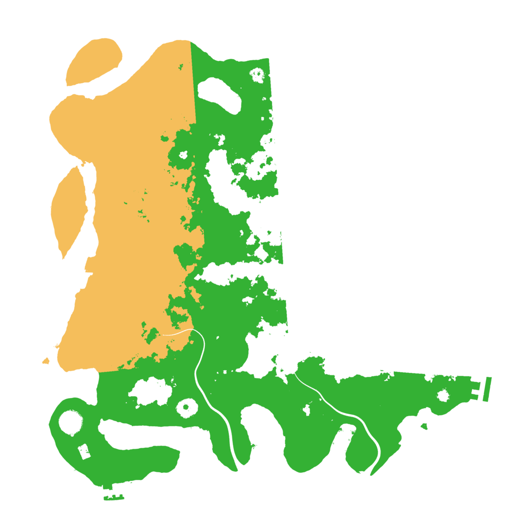 Biome Rust Map: Procedural Map, Size: 3850, Seed: 287990232