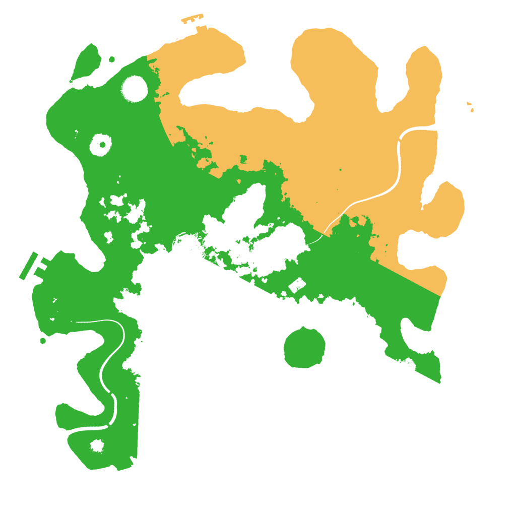 Biome Rust Map: Procedural Map, Size: 3500, Seed: 707112756