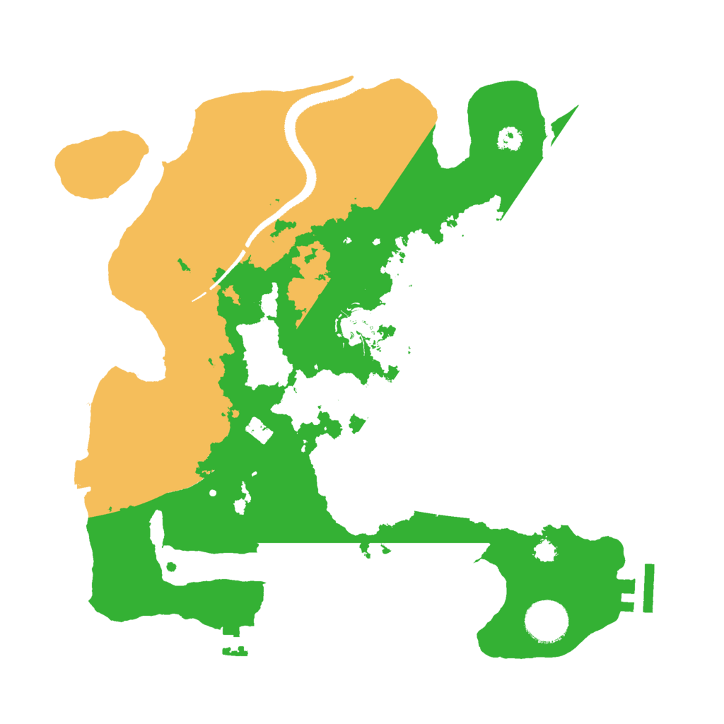 Biome Rust Map: Procedural Map, Size: 3000, Seed: 884437872