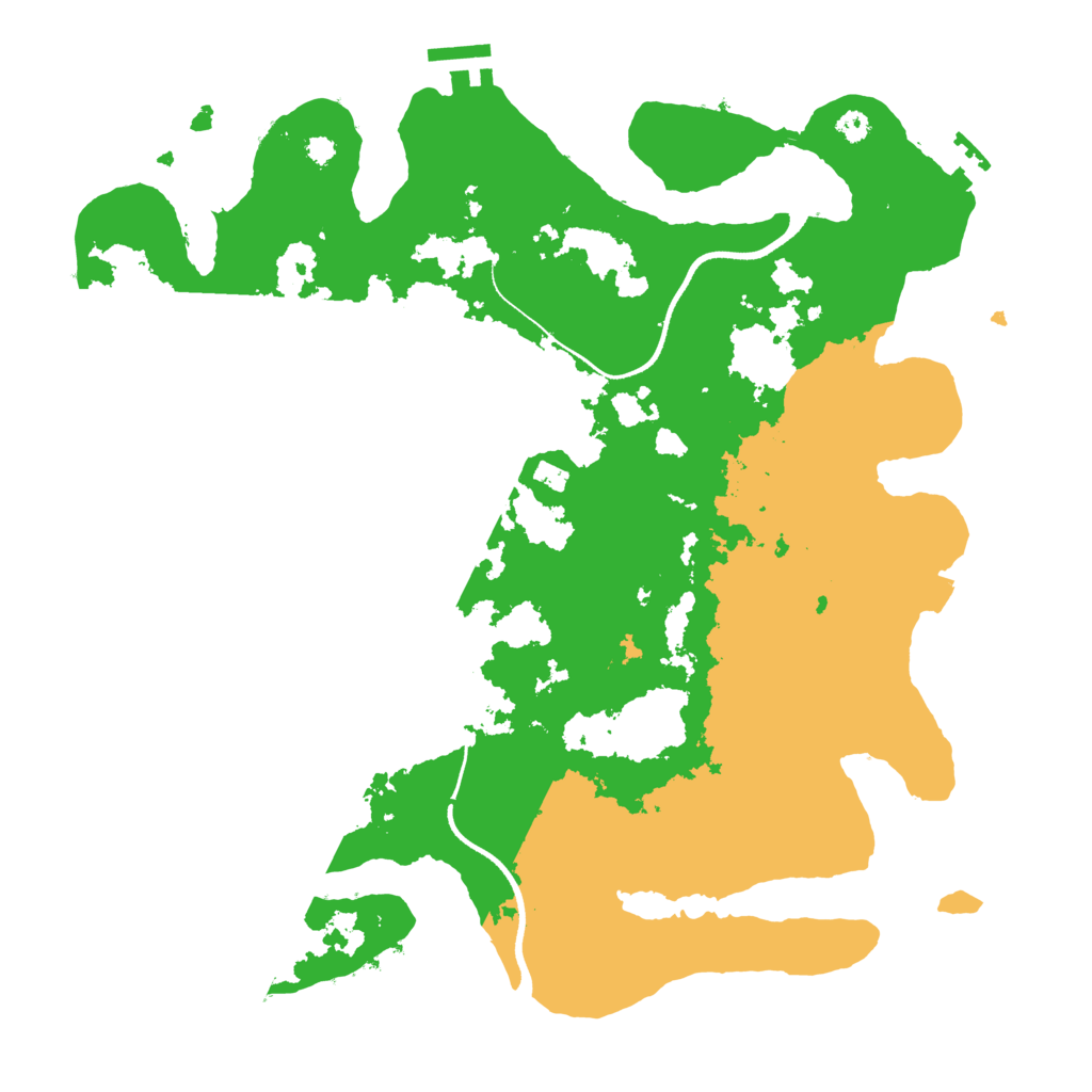 Biome Rust Map: Procedural Map, Size: 3500, Seed: 280593789