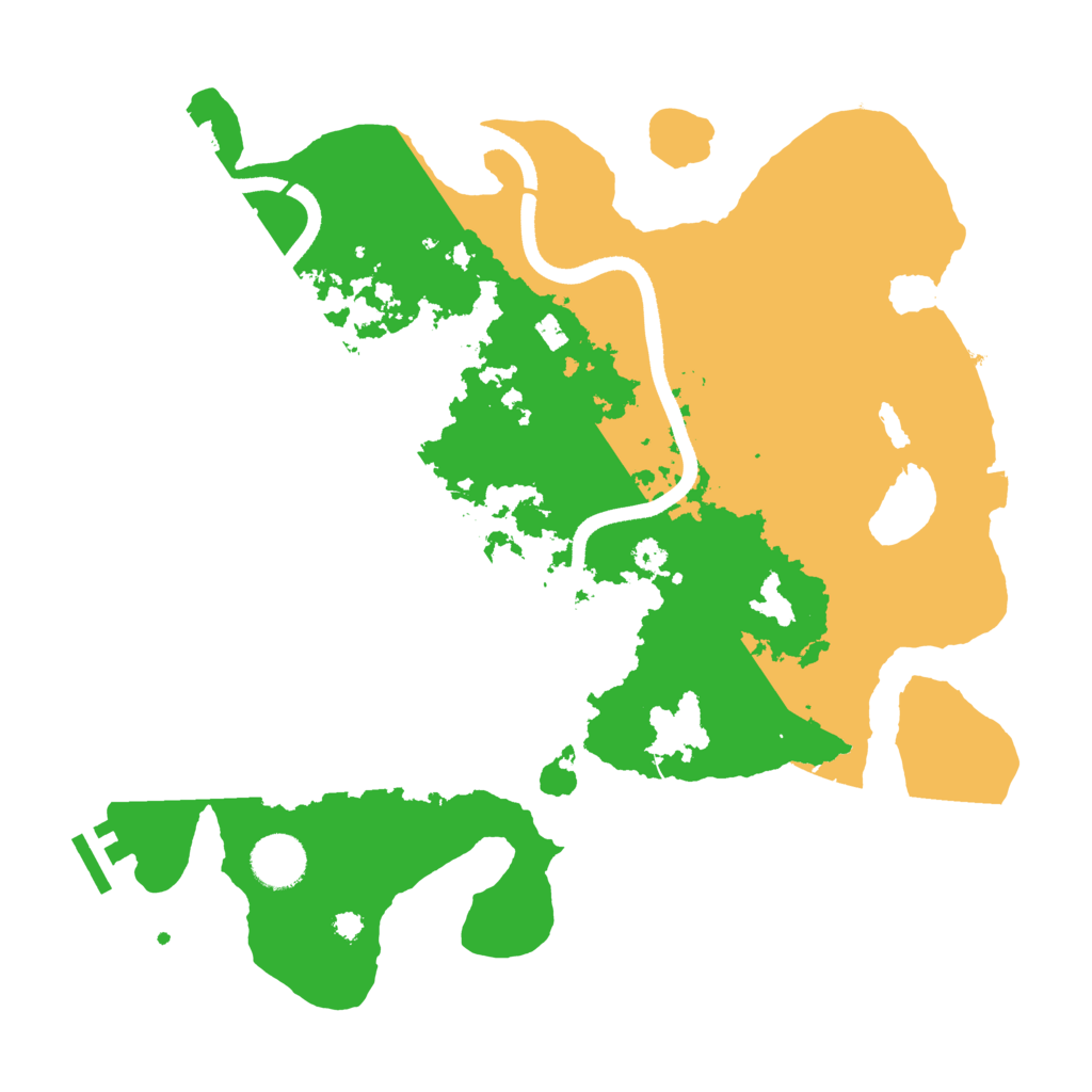 Biome Rust Map: Procedural Map, Size: 3500, Seed: 1080576678
