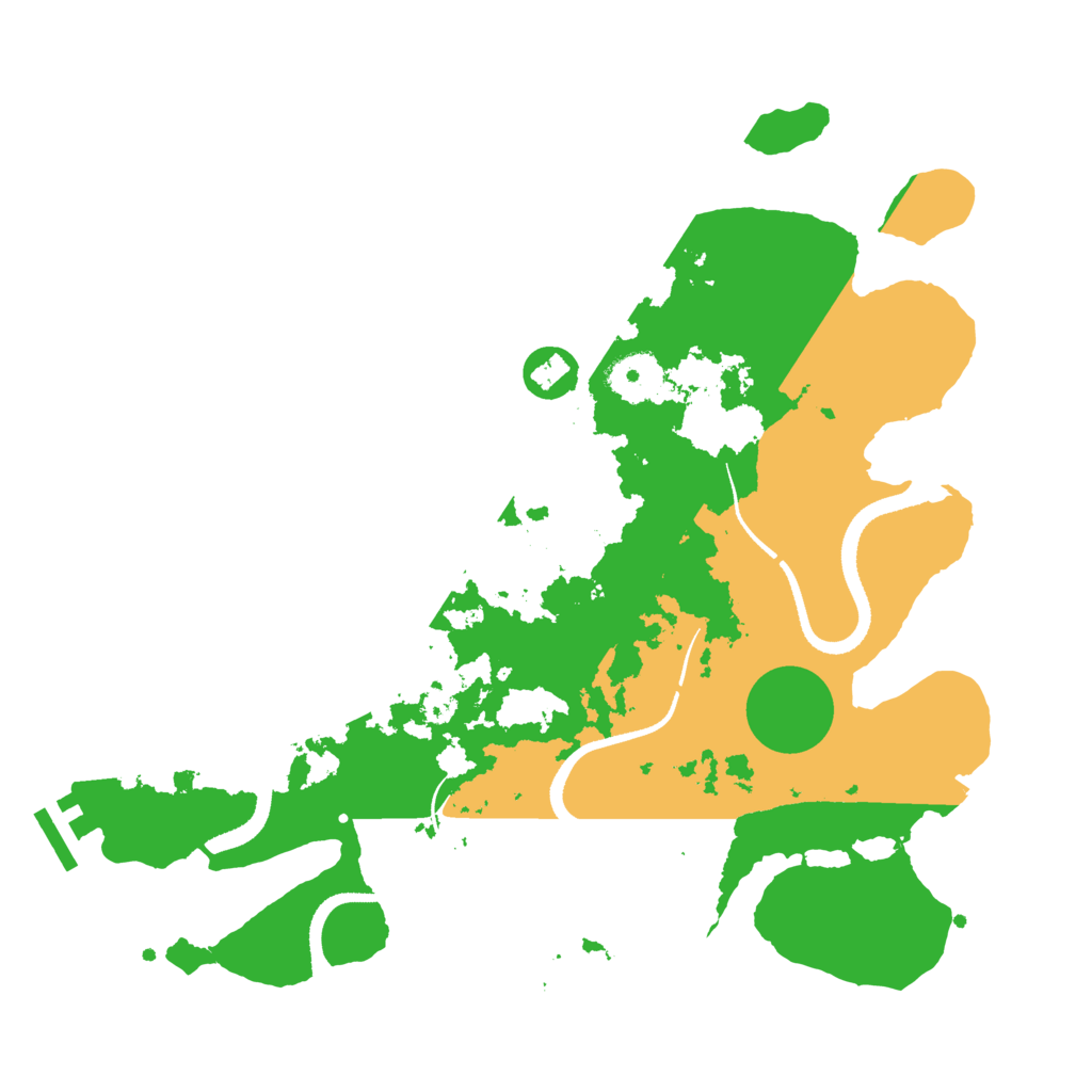 Biome Rust Map: Procedural Map, Size: 3300, Seed: 2029559645