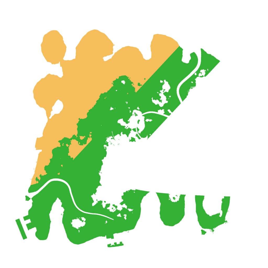 Biome Rust Map: Procedural Map, Size: 2550, Seed: 123029578